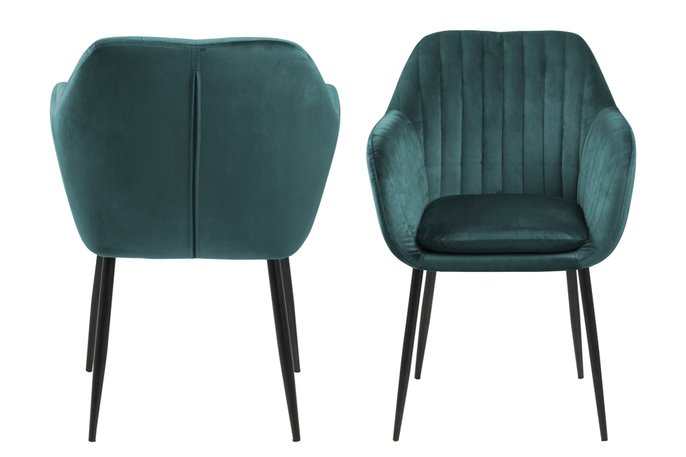 Dkton Designové židle Nashira lahvově zelená kovová