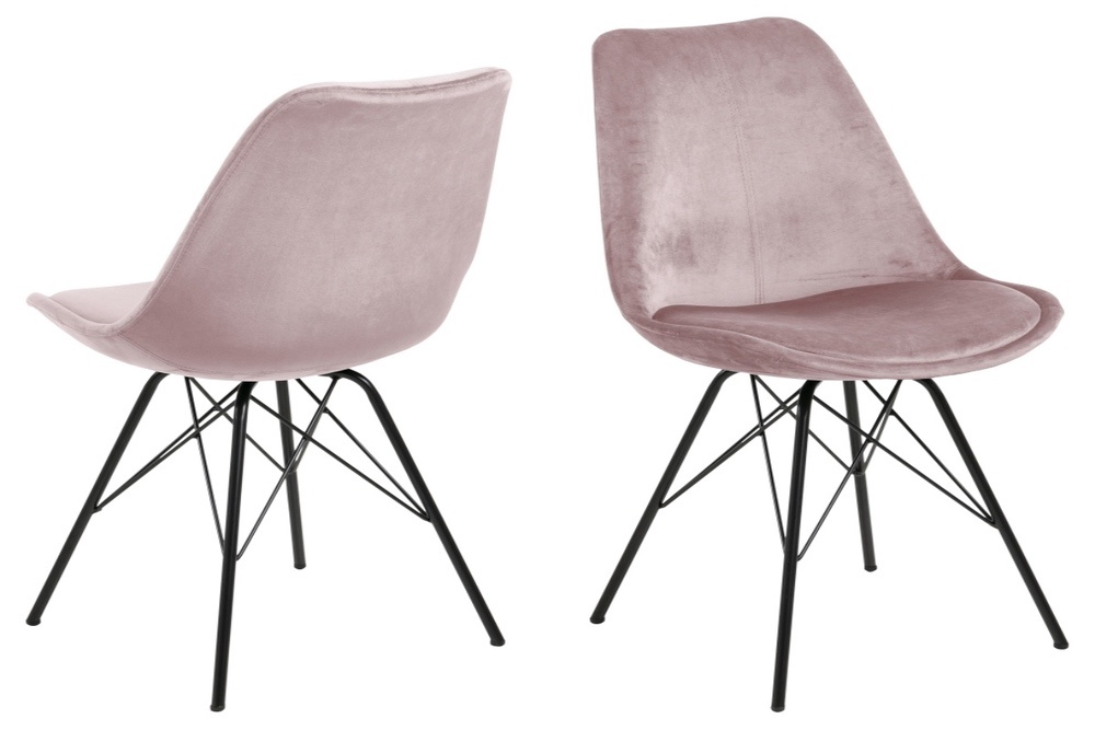 Dkton Designová židle Nasia světle růžová