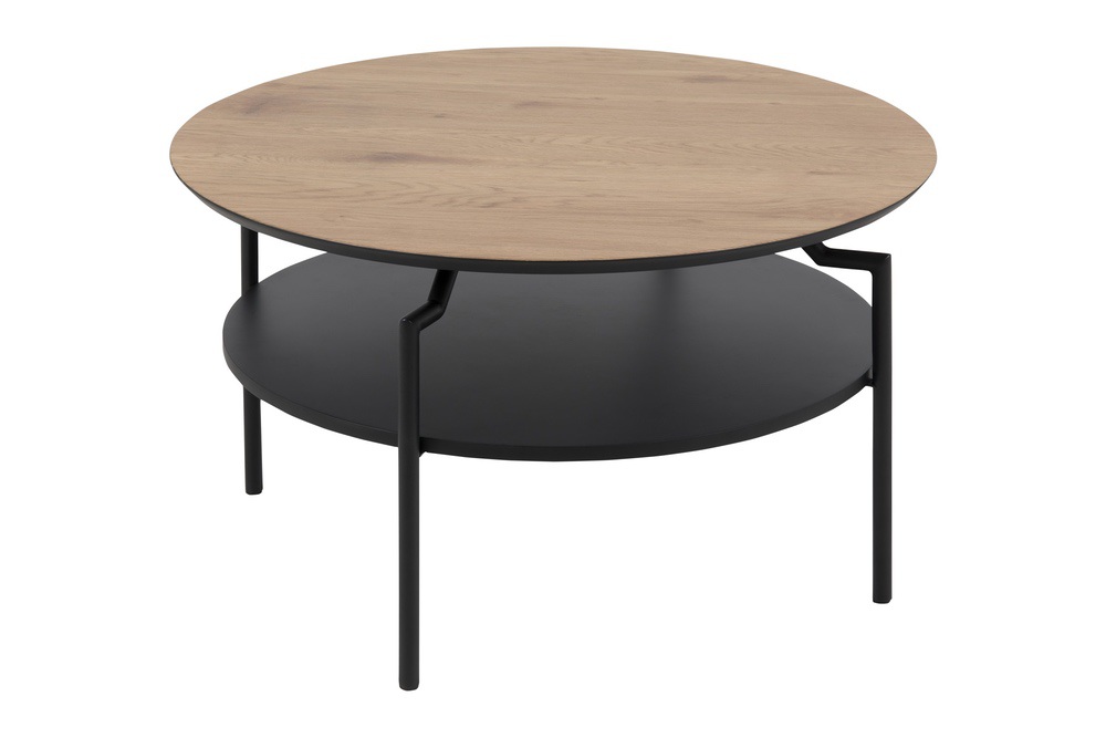 Levně Dkton Designový konferenční stolek Aitor divoký dub