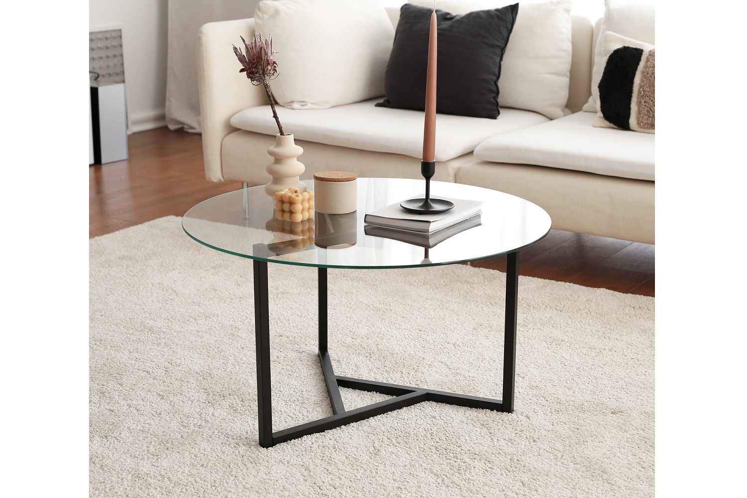 Designový konferenční stolek Neelix 75 cm černý