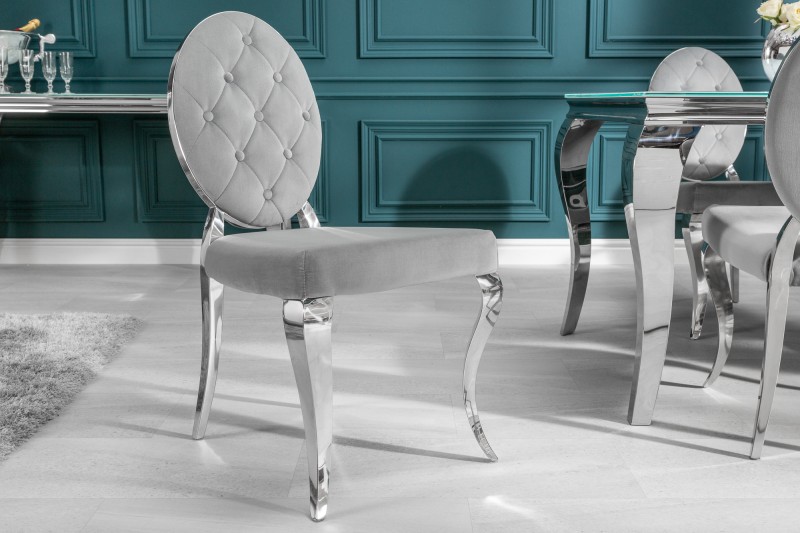 Levně LuxD Designová židle Rococo II šedá