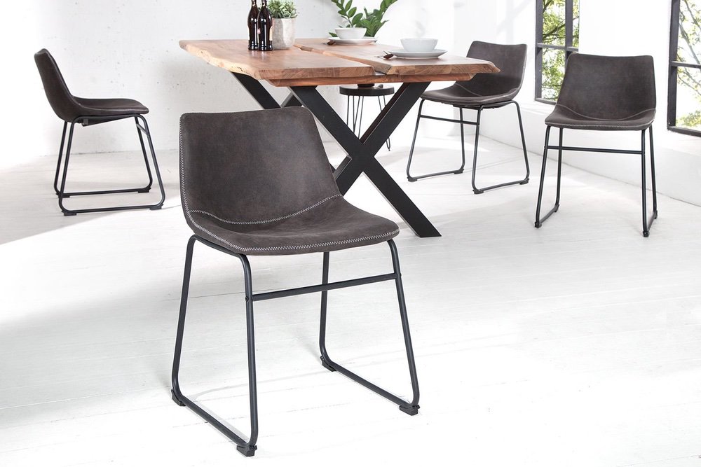 LuxD Designové židle Ester / vintage šedá