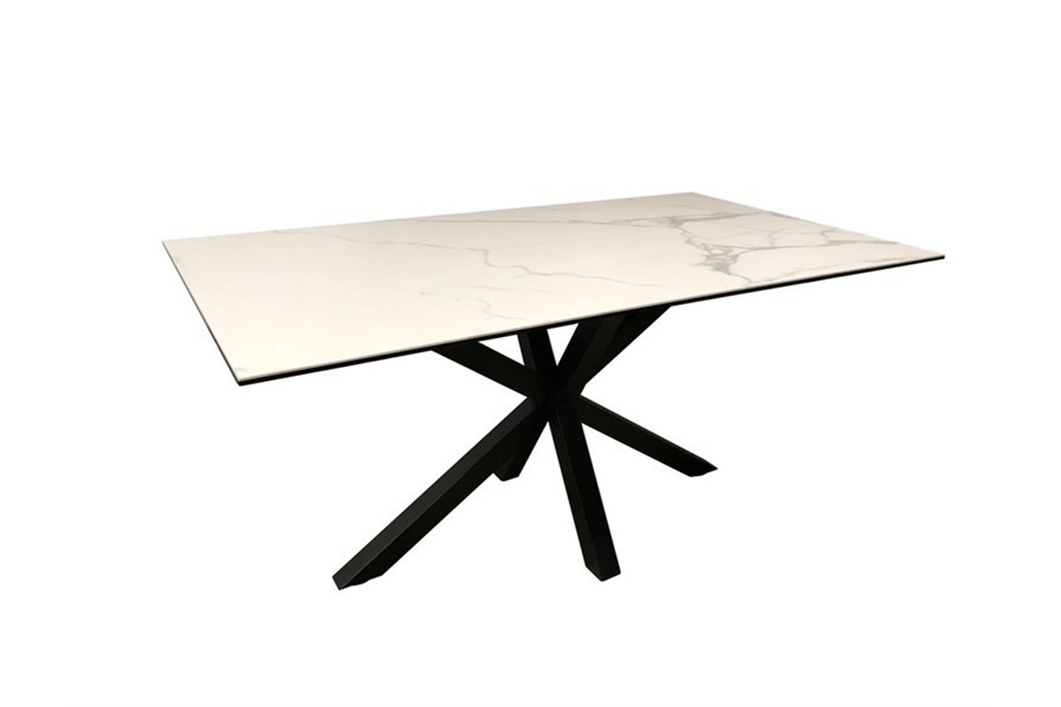 Dkton Keramický jídelní stůl Neele 160 cm bílý