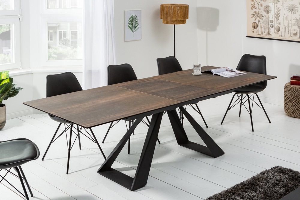 LuxD Keramický roztahovací stůl Kody 180-230 cm dubový vzor