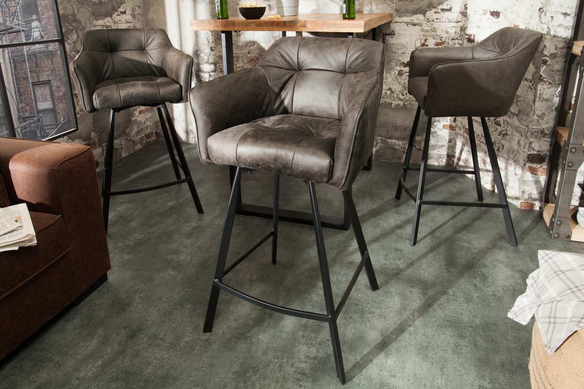 LuxD Designová barová židle Giuliana, taupe