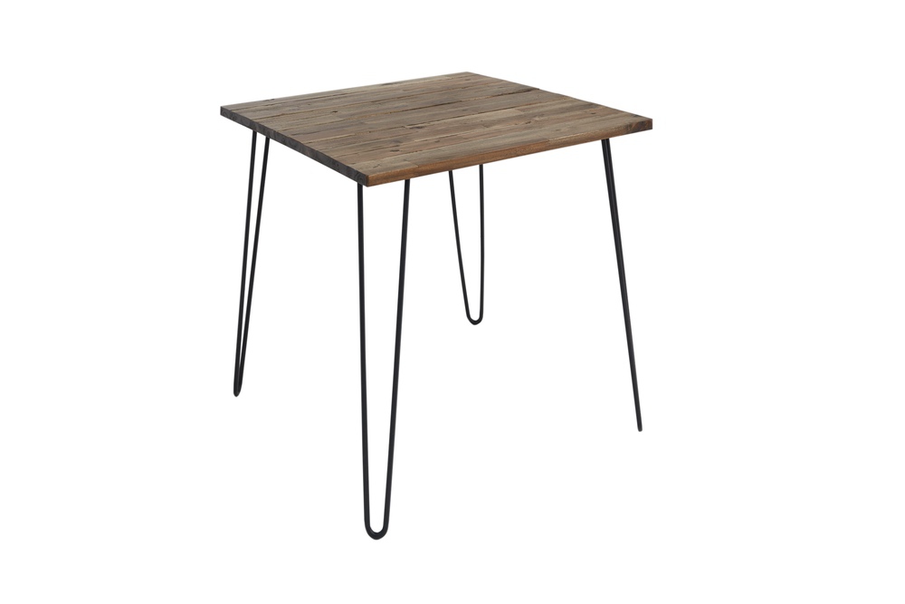 LuxD Jídelní stůl Anaya, 80 cm, hnědý