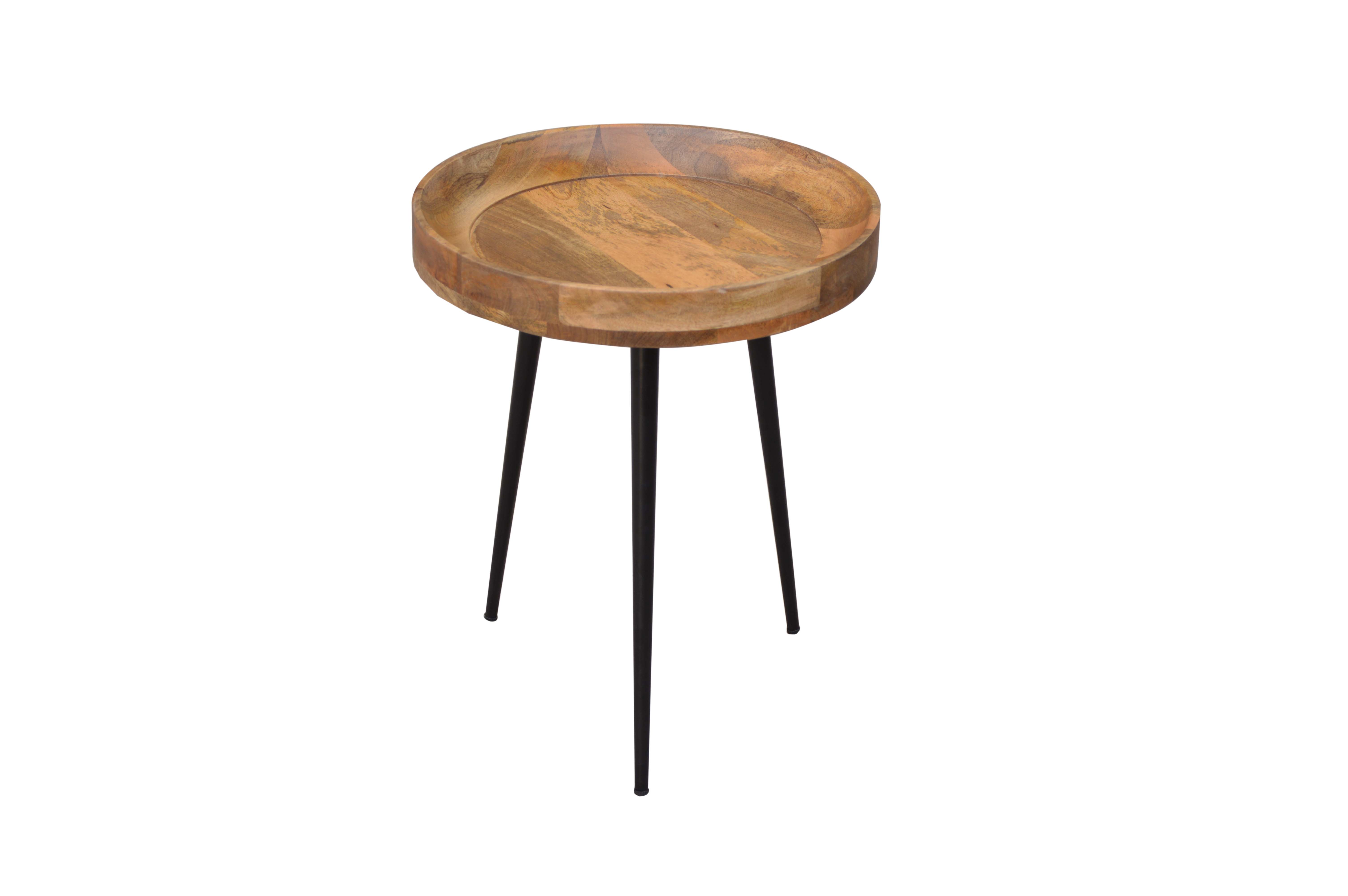 Levně LuxD Designový odkládací stolek Desmond 45 cm mango