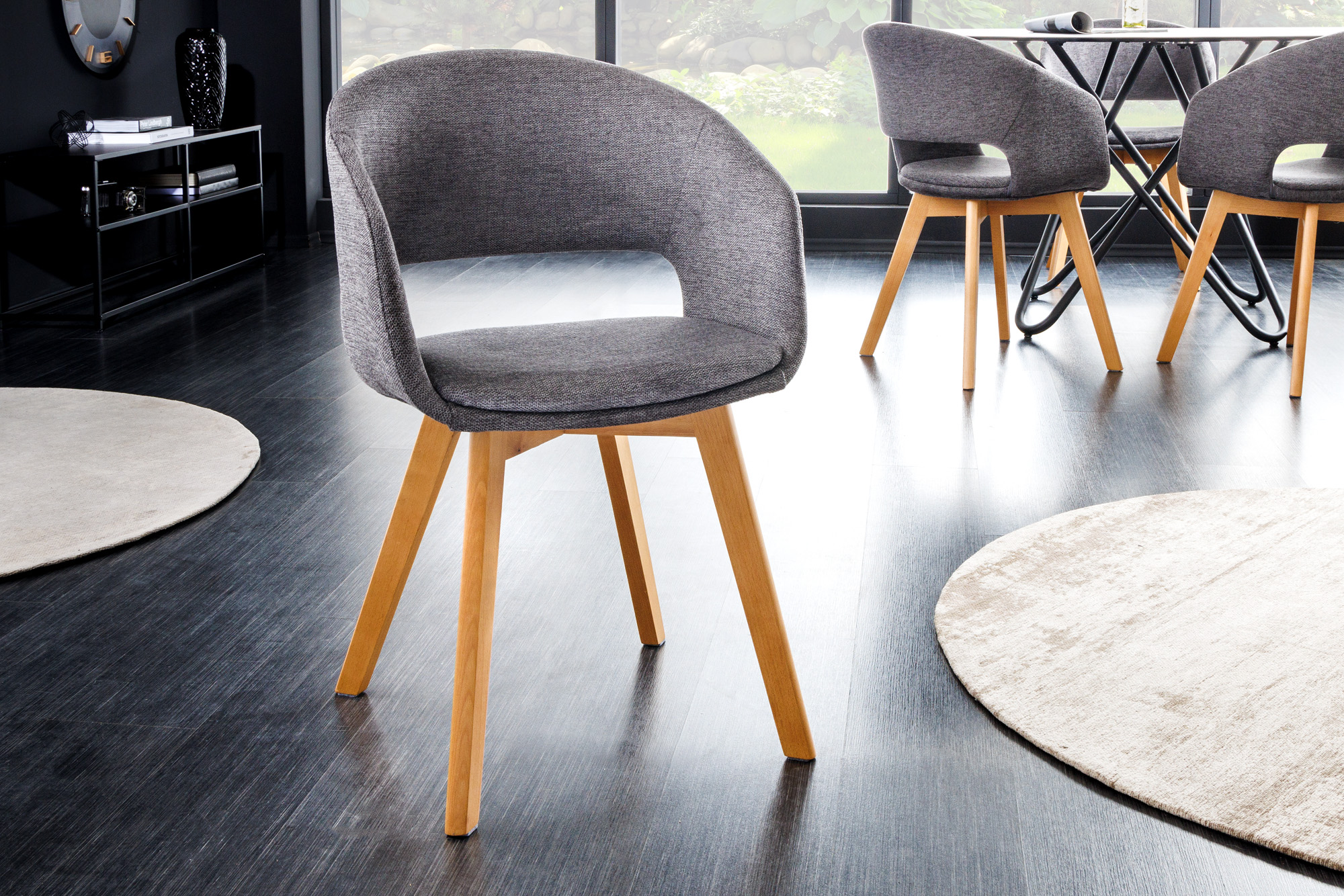 Levně LuxD Designová židle Colby šedá