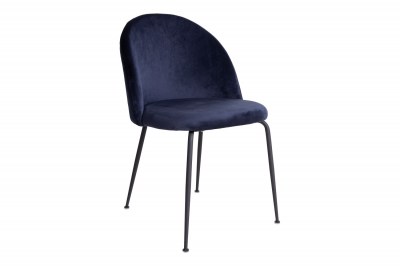 Designová židle Ernesto, modrá / černá