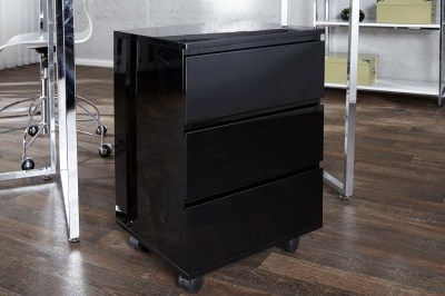 Dizajnová Zásuvková skříňka  pro pracovný stůl Boss černý