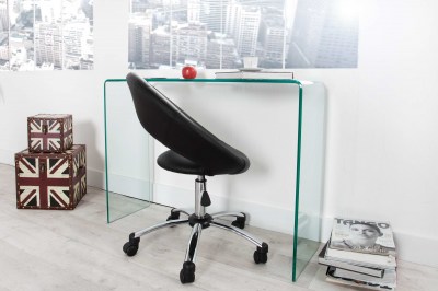 Dizajnový skleněný kancelářský stůl Phantom