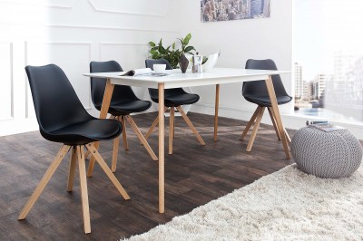 Dizajnová jídelná židle Sweden NewLook černá