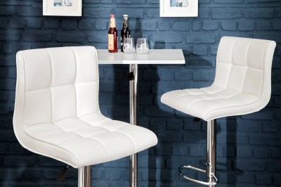 Designová barová židle Modern bílá