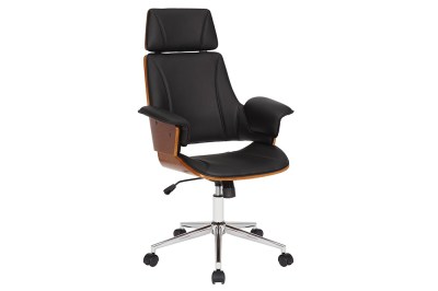 Designová kancelářská židle Uriela ořech / černá