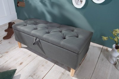 Designová lavice Queen 100 cm šedá