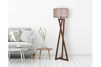 Designová stojanová lampa Thea 166 cm ořech