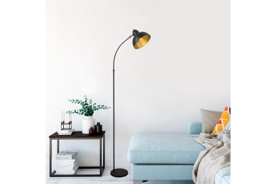 Designová stojanová lampa Vasso 162 cm černá