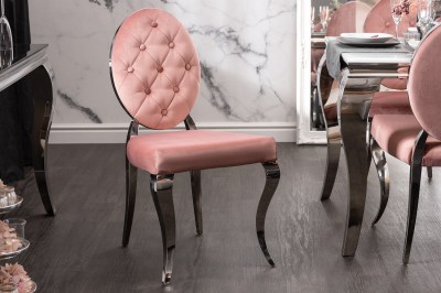 Designová židle Rococo II růžová 