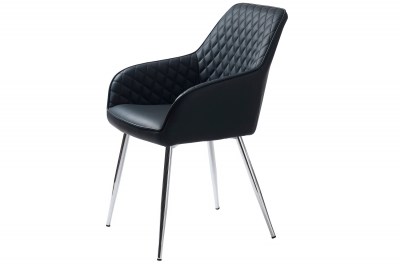 Designová židle Dana černá ekokůže