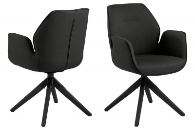 Designová židle Ariella tmavě šedá