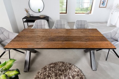 Designový jídelní stůl Shark X 220 cm recyklované dřevo