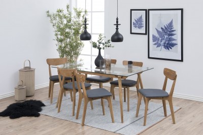 Designová jídelní židle Aloysius tmavě šedá