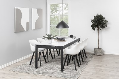 Designová jídelní židle Alphonse bílá / černá