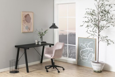 Dizajnová kancelárska stolička Norris svetlo ružová