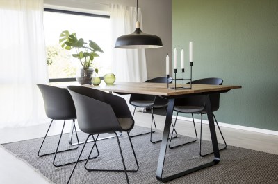 Designová stolička Almanzo černá / šedá