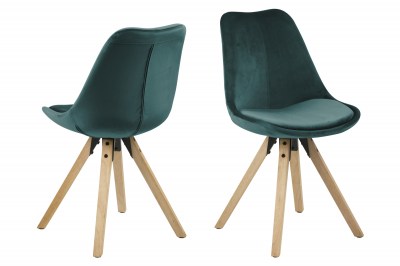 Designová židle Nascha lahvově zelená
