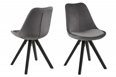 Designová židle Nascha tmavě šedá černá