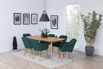 Dizajnová stolička Nashira, fľaškovo zelená VIC