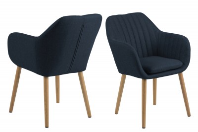 Designová židle Nashira tmavě modrá 2