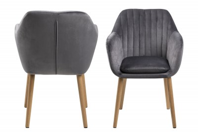 Designová židle Nashira tmavě šedá VIC