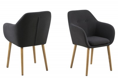Designová židle Nashira tmavě šedá