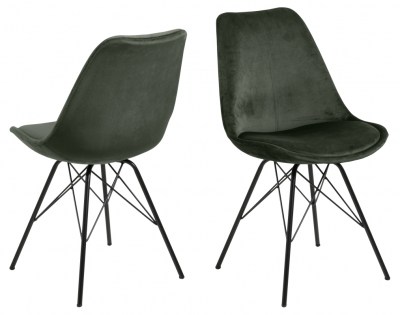 Designová židle Nasia černá chromová
