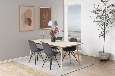 Designová stolička Nasia tmavě šedá