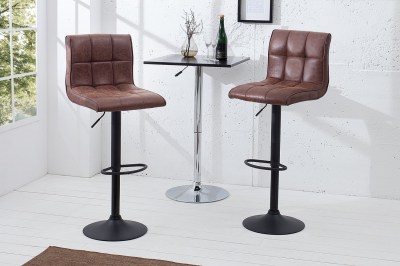 Barová židle Modern 95-115 cm / vintage hnědá