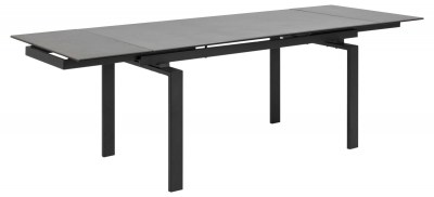 Jedálenský stôl rozkladací Neema 160/240 čierne sklo