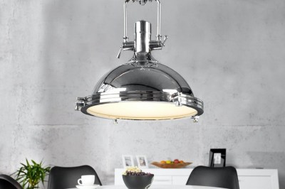 Designová závěsná lampa Commercial 45cm chromová