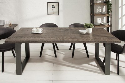 Luxusní jídelní stůl Thunder 160 cm šedé mango