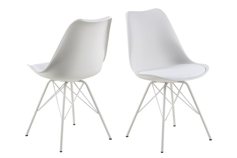 Dkton Designová židle Nasia bílá