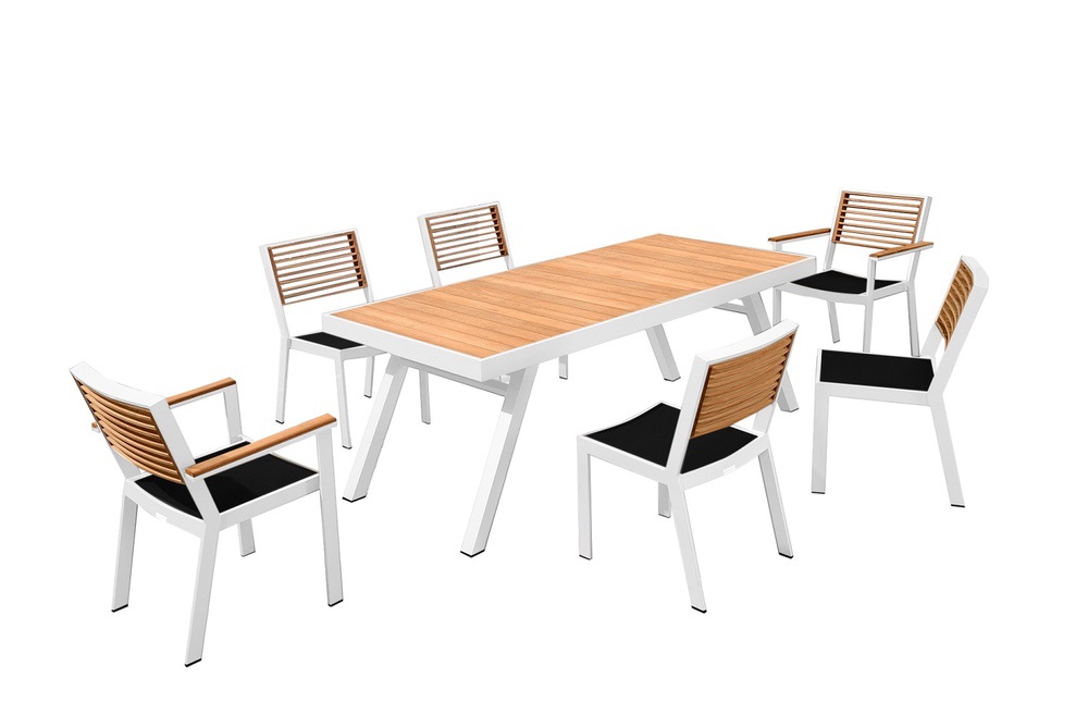 Zahradní jídelní židle HIGOLD - York Dining Arm Chair White/Black